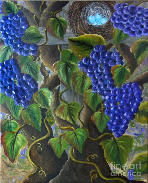 Jesus in a Vineyard Painting by Carol Hope Brown