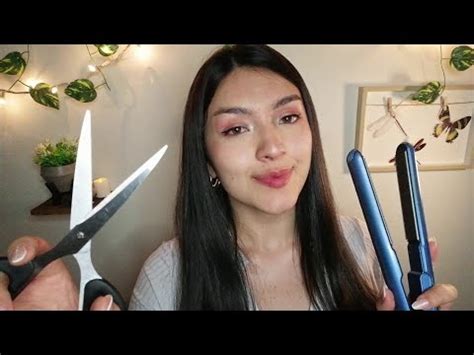 Asmr Peluquer A Roleplay Corto Y Aliso Tu Cabello Atenci N Personal