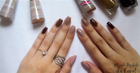 Mundo Perdido Da Carol Unhas Da Semana Degrad De Nude