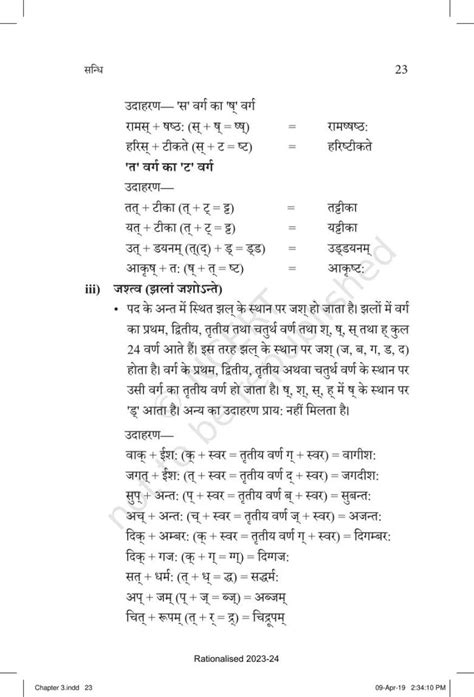 Ncert Book For Class 10 Sanskrit Chapter 3 सन्धि