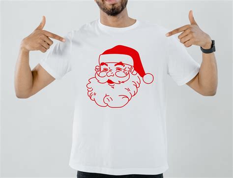 Santa Face Svg Santa Claus Svg Christmas Svg Santa Head Svg Funny