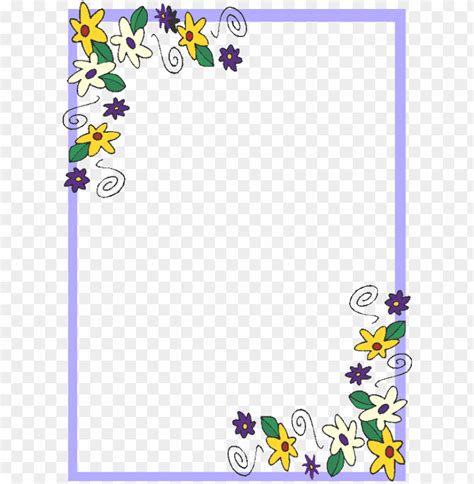 Blue Floral Borders And Frames