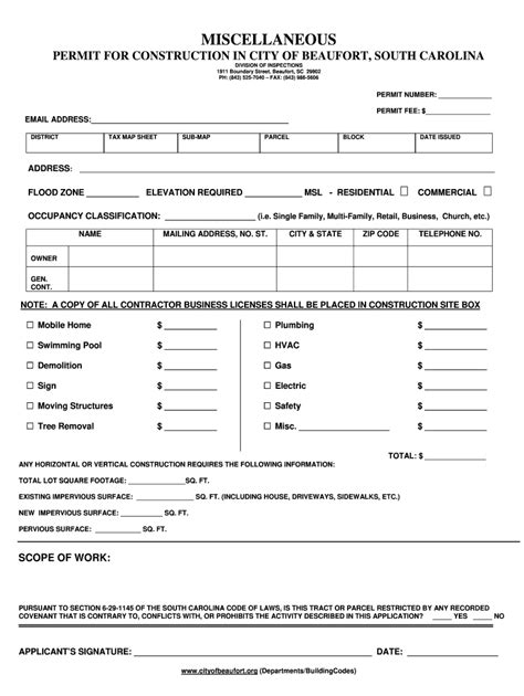 Beaufort County Building Department Fill Out And Sign Online Dochub