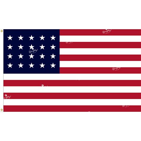 13 Star American Flag Waving