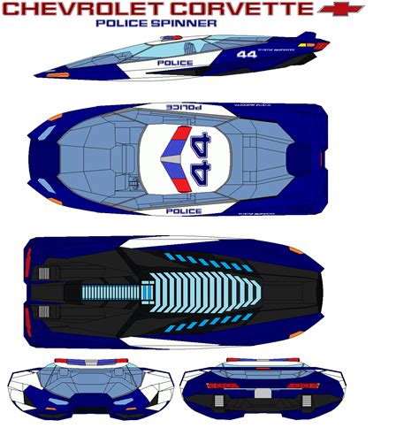 Chevrolet Corvette Police spinner by bagera3005 on DeviantArt