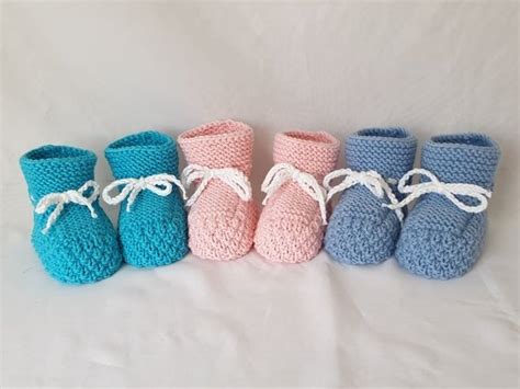 Strickanleitung Baby Schuhe Booties Ohne Nadelspiel Sohlenl Nge Ca Cm