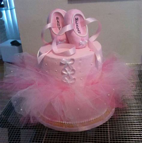 Ballerina Baby Shower Cake - CakeCentral.com