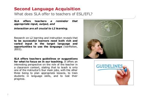 Second Language Acquisition