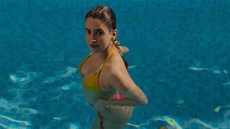 Sanya Malhotra Looks Ravishing In Yellow Bikini Check Out The Diva S Hot And Sexy Pictures News18