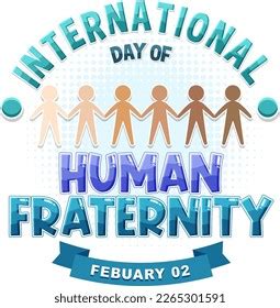 International Day Human Fraternity Illustration Stock Vector (Royalty ...