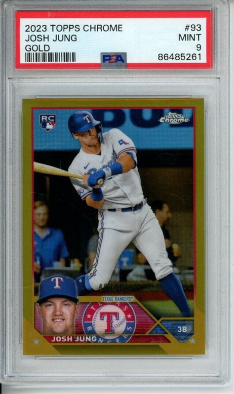 Josh Jung Topps Chrome Gold Refractor Psa Price Guide