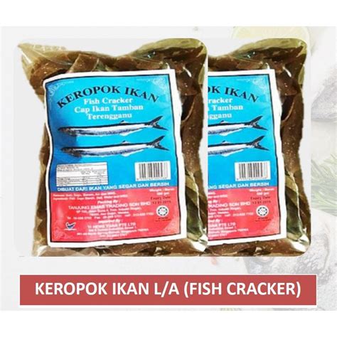 HALAL KEROPOK IKAN CAP IKAN TAMBAN TERENGGANU FISH CRACKER 500G