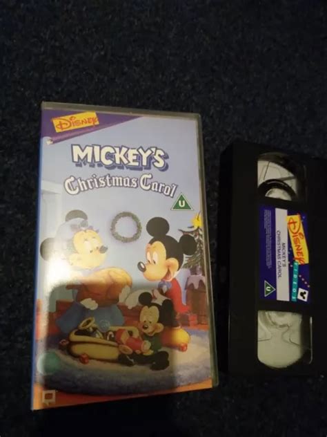 DISNEY S MICKEY S CHRISTMAS Carol VHS Tape Disney Classic 7 00