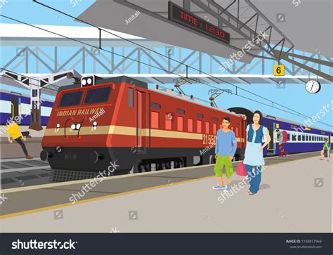 Clipart Railway Station