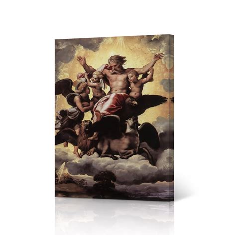 The Vision of Ezekiel by Raphael Art Canvas Wall Art Print Renaissance ...