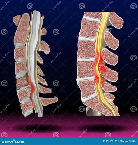 Stenosi Spinale Simbolo Delle Curvature Della Colonna Vertebrale O