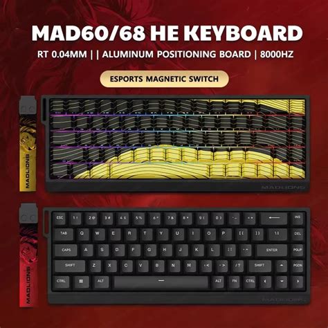 Madlions Mad He Mad He Mechanical Keyboard Magnetic Switch Wired Hot Swap K Polling Rate