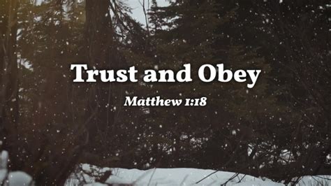 Trust and Obey - Logos Sermons