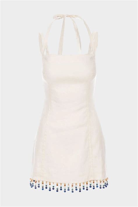 Simkhai Lora Mini Dress In White ShopStyle