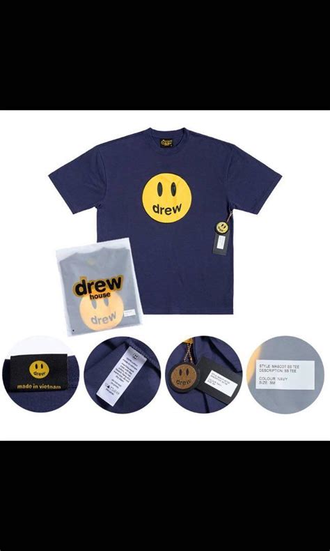 Drew Smiley Face Men S Fashion Tops Sets Tshirts Polo Shirts On