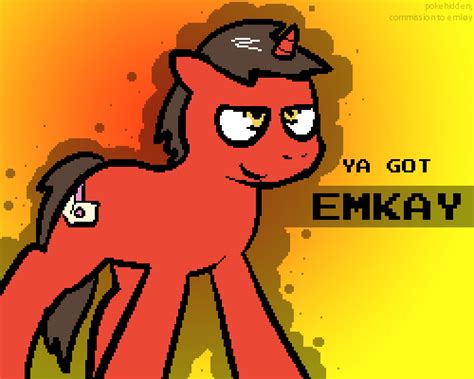 770227 Safe Artist Pokehidden Oc Oc Only Oc Emkay Pony Unicorn