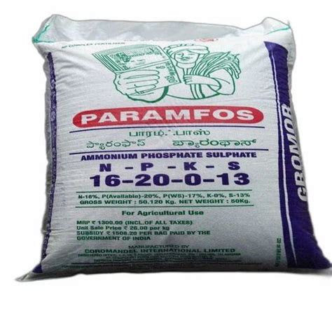 Fertilizer Agricultural Grade Paramfos Ammonium Phosphate Sulphate For