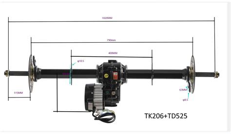 40 Rear Axle Kit 1000w Electric Differential Motor Ubuy India