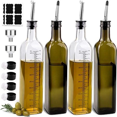 Amazon 4 Pack 8oz Olive Oil Dispenser Bottle Oil And Vinegar