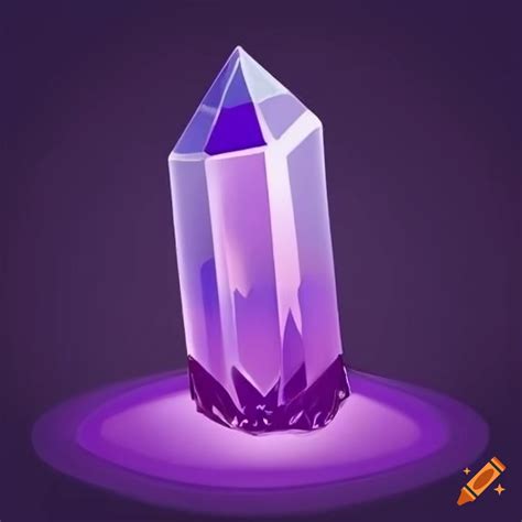 Mystical Crystal Purple Emoji Sticker On Craiyon