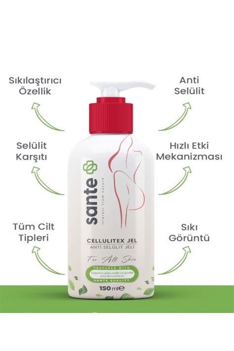 Sante Plus Cellulitex Jel Anti Selülit Jeli 150 ml Fiyatı Yorumları