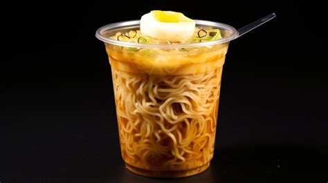 Premium Photo | Instant ramen noodles in a cup