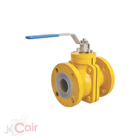 Way Fep Pfa Lined Ball Valve Cair Euromatic Automation