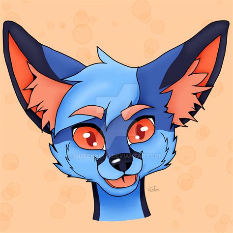 Blue Fennec Fox by lilfenneco on DeviantArt