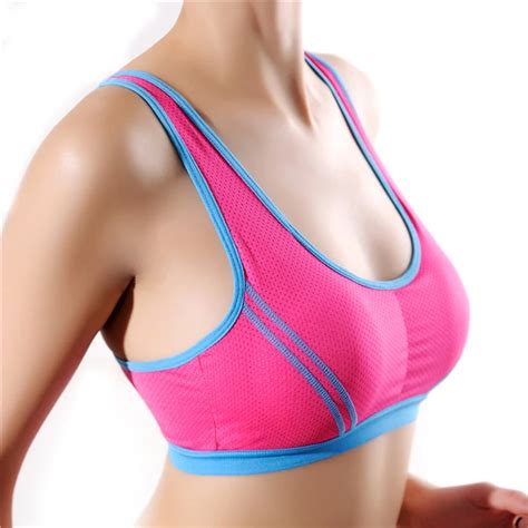 New Women Sports Bra Padded Cropped Tank Top Athletic Vest Gym Fitness