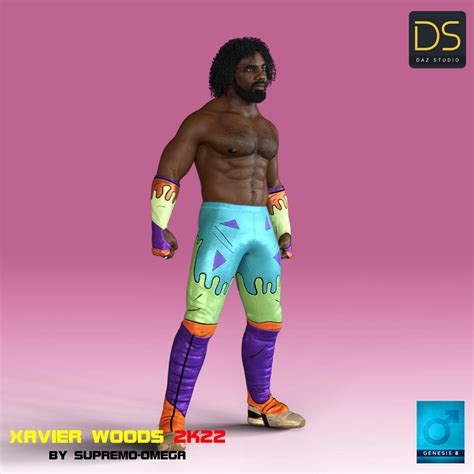 Xavier Woods 2K22 For G8 Male Daz Content By Supremoomega