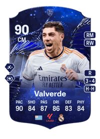 Federico Valverde EA FC 26 Ratings, Prices, and Cards - FUT.GG
