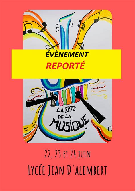 Fête De La Musique 2022 évènement Reporté