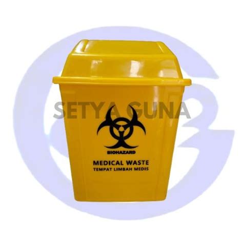 Jual Tempat Sampah Kuning Limbah Medis Biohazard Kapasitas 10 Liter