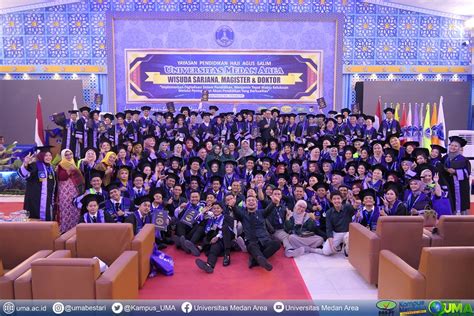 Wisuda Periode II Tahun 2023 Universitas Medan Area Asrama Kampus