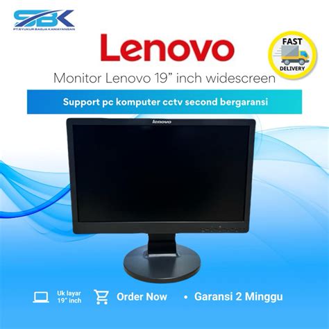 Jual MONITOR PC KOMPUTER CCTV LCD 19 20 INCH WIDESCREEN SECOND