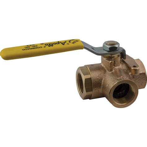 Apollo Diversion Manual Ball Valve 1 Pipe Standard Port Bronze