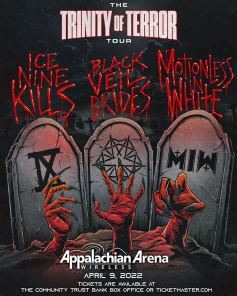 The Trinity Of Terror Tour Black Veil Brides Motionless In White Ice