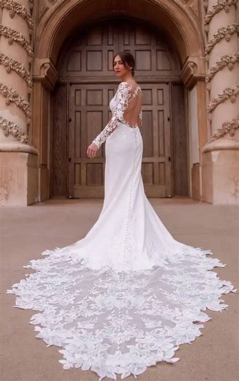 Sexy Lace Wedding Dress With Long Sleeves True Society Bridal