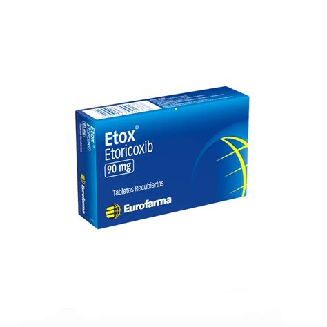 Etox Etoricoxib 90mg Cont 14 Tabletas Recubiertas Punto Farma