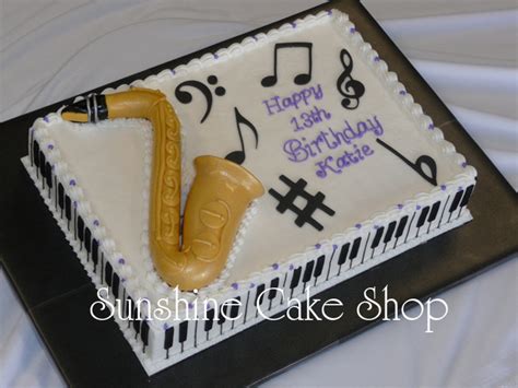 Piano Saxophone Cake CakeCentral