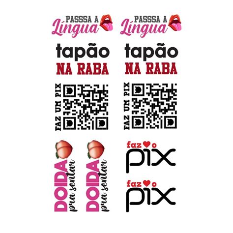 Tatuagem Adesiva Temporária 10 x 15 Ponto Sex SKU13 PontoSex Prazer e Preço Justo