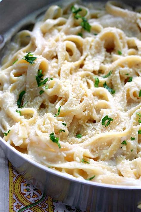 Skinny Fettuccine Alfredo Recipe Crunchy Creamy Sweet