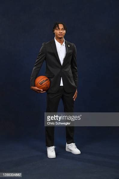 Noah Clowney Poses For A Portrait During The 2023 Nba Draft Lottery