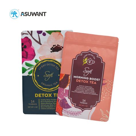 Custom Biodegradable Empty Tea Sachet Three Side Heat Seal Tea Coffee