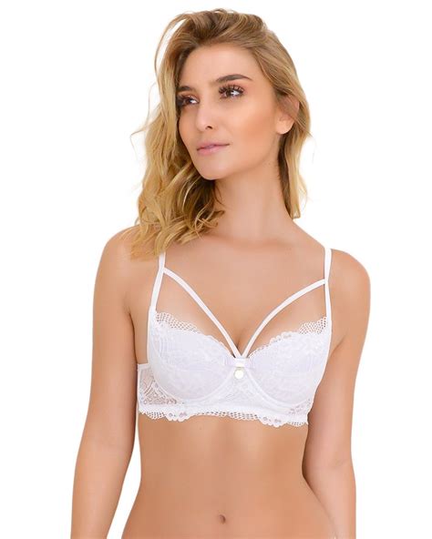 Sutiã Bojo Tule e Renda Strappy Sainte Nuit Lingerie Moda Intima